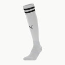 プーマ LIGAジュニア ライン入りストッキング 729882 14プーマシルバー PUMA サッカーソックス