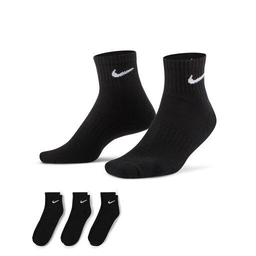 ナイキ 3P エブリデイ クッション クォーター ソックス 010ブラック/ホワイト NIKE 3足組 靴下 ナイキ 3P エブリデイ クッション クォーター ソックス 010ブラック/ホワイト NIKE 3足組 靴下