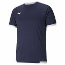 プーマ TEAM LIGA ゲームシャツ 705150 ピーコート(ネイビー)/プーマホワイト サッカー プラクティス Tシャツ