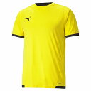 プーマ TEAM LIGA ゲームシャツ 705150 サイバーイエロー/プーマブラック サッカー プラクティス Tシャツ