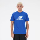 午後3時までのご注文で即日出荷!(休業日を除く) ニューバランス スタックドロゴTシャツ MT41502 ブルー(BUL) NEWBALANCE
