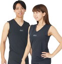 アクティバイタル|Activital 男女兼用 TERAXCOOL テラックスクール 熱放射冷感ノースリーブインナー ブラック スリーブレス