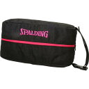 スポルディング シューズバッグ 42-002 ブラック/ピンク SPALDING シューズケース バスケット