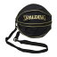 スポルディング　ボールバッグ　49-001　ブラック/ゴールド　SPALDING　バスケットボール　7号