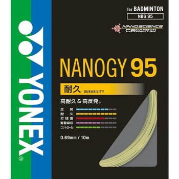バドミントン ガット ヨネックス YONEX ストリングス NANOGY 95ナノジー95【バドミン ...