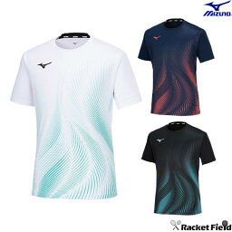 ソフトテニス バドミントン ウェア ミズノ MIZUNO ゲームシャツ 62JAB020 ラケットスポーツ ユニセックス 男女兼用 吸汗速乾 動きやすい Tシャツ ユニフォーム 軟式テニス テニス ウェア ミズノ バドミントンウェア