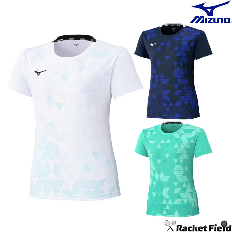 ソフトテニス バドミントン ウェア ミズノ MIZUNO ゲームシャツ 62JAC220 ラケットスポーツ レディース 吸汗速乾 動きやすい Tシャツ ユニフォーム 軟式テニス テニス ウェア ミズノ バドミントンウェア
