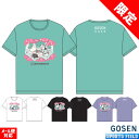 ソフトテニス ウェア ゴーセン GOSEN ポチャネコ 花見Tシャツ NPT60 半袖 ゴーセン バドミントン メンズ ユニセックス softtennis wear