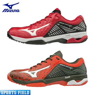 【数量限定】テニスシューズ ミズノ MIZUNO テニス シューズ ウエーブエクシード2ワイドOC WAVE EXCEED2WIDE OC砂入り人工芝 クレーコート用 3E 軟式テニス シューズ 硬式テニス（61GB181362・61GB181360） ソフトテニス シューズ ミズノ 軽量 tennis shoes)