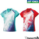 ヨネックス YONEX 20787 ウィメンズゲームシャツ ウィメンズ 涼しい ベリークールドライ 再生ポリエステル エアリリース UVカット 吸汗速乾 ストレッチ 制電