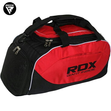 RDX 大容量 50L ダッフルバッグ 3way ボストンバッグ ジム スポーツバッグ ボクシング 総合格闘技 MMA 部活 クラブ サークル 遠征 合宿 旅行 かばん ブランド 正規品 耐久性 レッド ブラック ブラジリアン柔術 キックボクシング