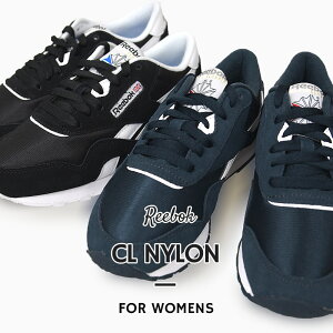 リーボック reebok スニーカー カジュアル シューズ 靴 女性 レディース CL NYLON クラシック ナイロン 39749 6604 黒 紺