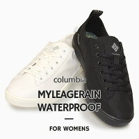 コロンビアcolumbiaレディーススニーカーカジュアルシューズ防水マイレージレインウォータープルーフYL1033010100黒白