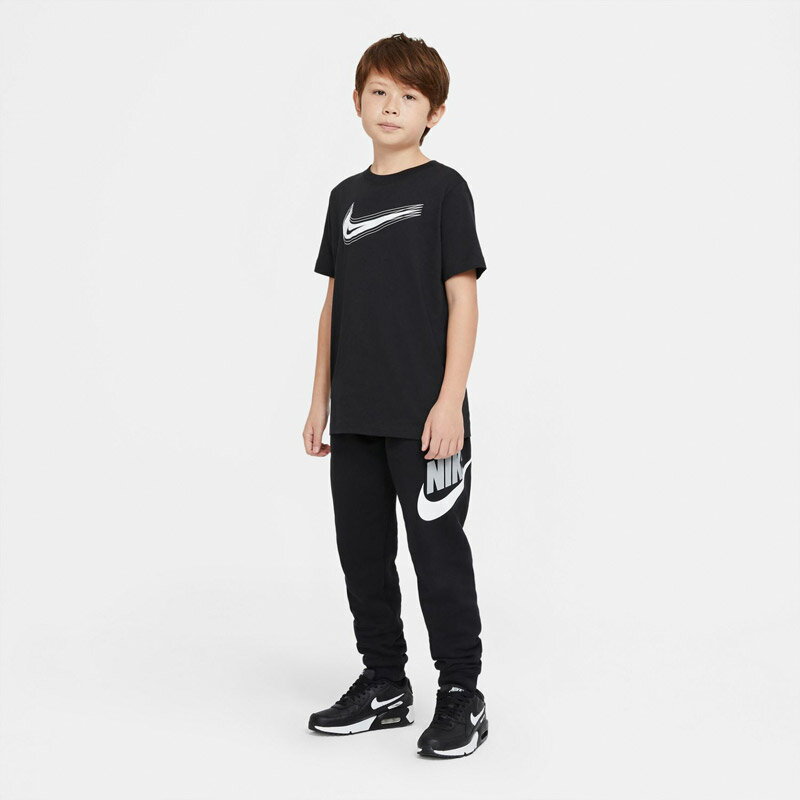 ナイキ Tシャツ nike キッズ ジュニア スポーツ ウェア カジュアル YTH NSW スウッシュ S/S Tシャツ DC7797 011 黒