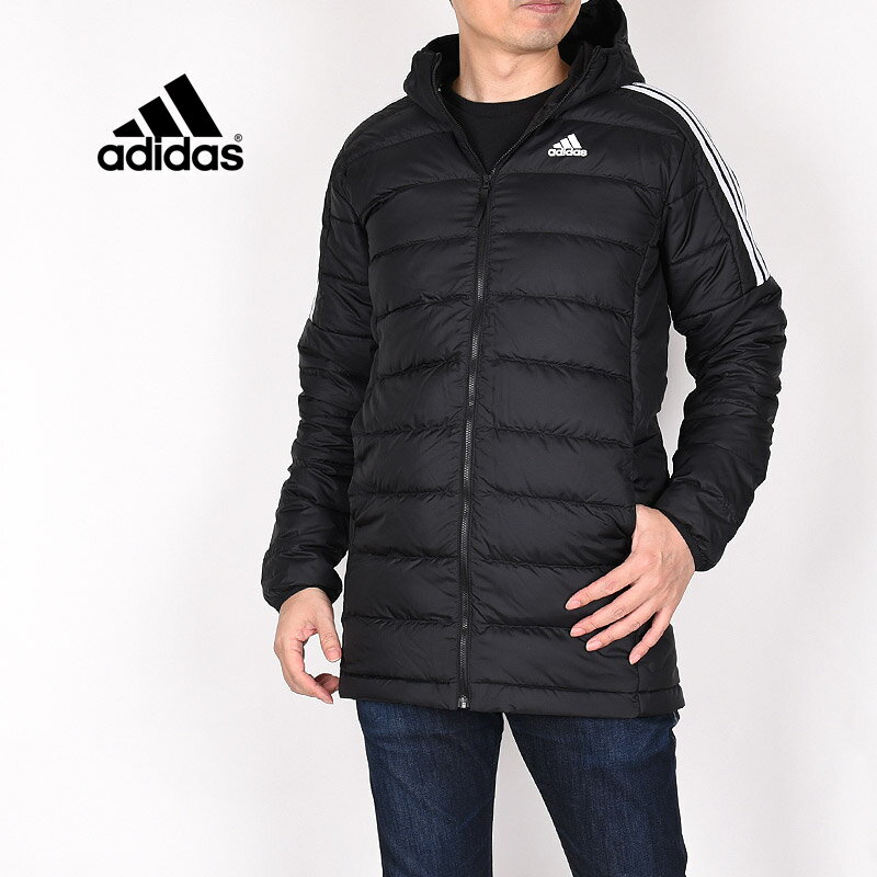 アディダス adidas メンズ アウター パーカー ジャケット スポーツ ロゴ ファッション ウエア ESS DOWN PARKA GH4604 黒