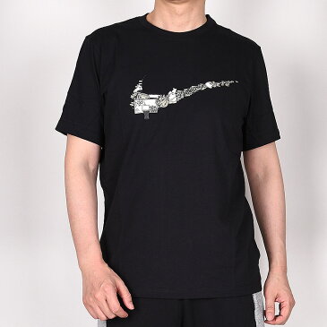 ナイキ nike Tシャツ メンズ カジュアル スポーツウェア トレーニング ランニング 運動 ロゴSwoosh DD0796 010 黒 ブラック