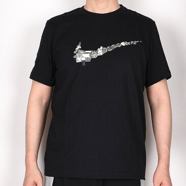 ナイキ nike Tシャツ メンズ カジュアル スポーツウェア トレーニング ランニング 運動 ロゴSwoosh DD0796 010 黒 ブラック