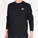 ナイキ nike メンズ 長袖Tシャツ スポーツウェア トレーニング 運動 ロゴ クラブ L/S Tシャツ AR5194 010 黒