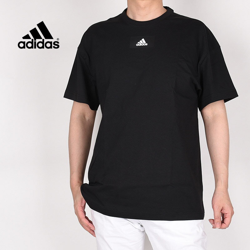 アディダス adidas メンズ Tシャツ トレーニング ランニング 運動 ロゴ M ESS FV Tシャツ HE4355 HE4361 HE4368 ブラック