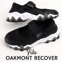 フィラ fila スニーカー レディース サンダル カジュアル シューズ ファッション スポーツ 靴 女性 オークモントリカバー OAKMONT RECOVER USS24028 003 黒