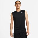 ナイキ nike Tシャツ メンズ スポーツウェア トレーニング ランニング 運動 ノースリーブ ロゴ DF RLGD リセット S/L Tシャツ DX0992 010 黒