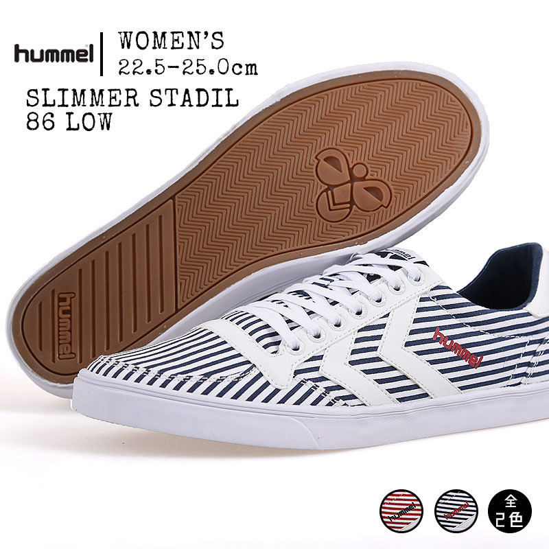 【65%OFF / セール / 値下げ】スニーカー レディース ヒュンメル HUMMEL スリマー スタディール 86 ロー HM64259-3425/7459 カジュアル ローカット シューズ 靴 キャンバス