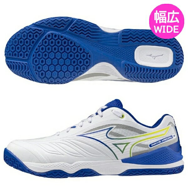 ミズノ MIZUNO 卓球 シューズ ウエーブメダル 8 ワイド 3E 幅広 メンズ ユニセックス 81GA258306