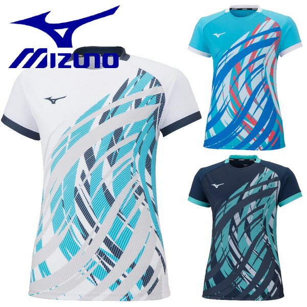 ミズノ レディース ゲームシャツ ユニホーム 半袖 上 MIZUNO テニス ソフトテニス バドミントン ウェア