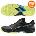 ミズノ テニスシューズ ウエーブエクシード 5 SW AC オールコート用 超幅広 ワイド 4E MIZUNO 61GA2316