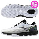 ミズノ テニスシューズ ウエーブエンフォースコート ワイド AC オールコート用 幅広 WIDE 3E MIZUNO 61GA2430