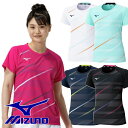 ミズノ レディース ゲームシャツ ユニホーム 半袖 上 MIZUNO テニス ソフトテニス バドミントン ウェア 女性用 62JAC225