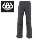 686 スノーボードウェア STANDARD SHELL Pants Charcoal 22/23 シックスエイトシックス ロクハチロク パンツ
