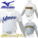 ミズノ 野球 ユニフォーム シャツ 上 セミハーフボタン ミズノプロ MIZUNO ウェア 12JC1F47