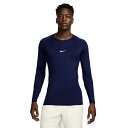 ナイキ インナー アンダー 長袖 丸首 上 ナイキプロ DF タイト L/S トップ インナーシャツ NIKE FB7920-492(4)