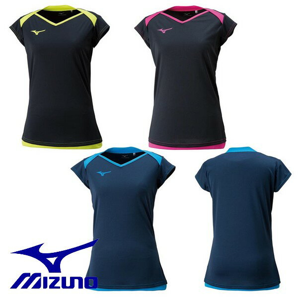 【MIZUNO-ミズノ】　バレーボール用品/バレーボールウェア/グッズ/VOLLEYBALL/プラシャツ/プラクティス/練習着/スポーツウェア/レディースモデル/ウイメンズモデル/女性用モデル ●キャップスリーブプラクティスシャツ デコルテがキレイに見える　ウィメンズシャツ。マークを付けて、ゲームシャツとしても着用可能。 【着丈】　L寸65cm 【胸回り】　L寸96cm 【素材】　ポリエステル100％ ※こちらの商品はメーカー取寄せ商品のため発送までに2日〜7日ほど日数がかかります。またご注文後であっても在庫切れとなる場合もございます、あらかじめご了承ください。