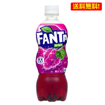 送料無料 NEW ファンタグレープ 500mL PET 24本入 1ケース