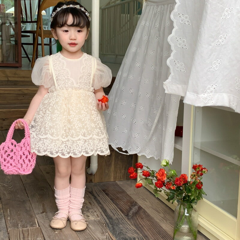 送料無料 slinx ベビー服 ワンピース 半袖 女の子 幼児 子供 レース襟 可愛い キッズ ベビ ...