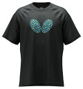 バタフライ Butterfly 46580 マルチル・Tシャツ ブラックXブルー