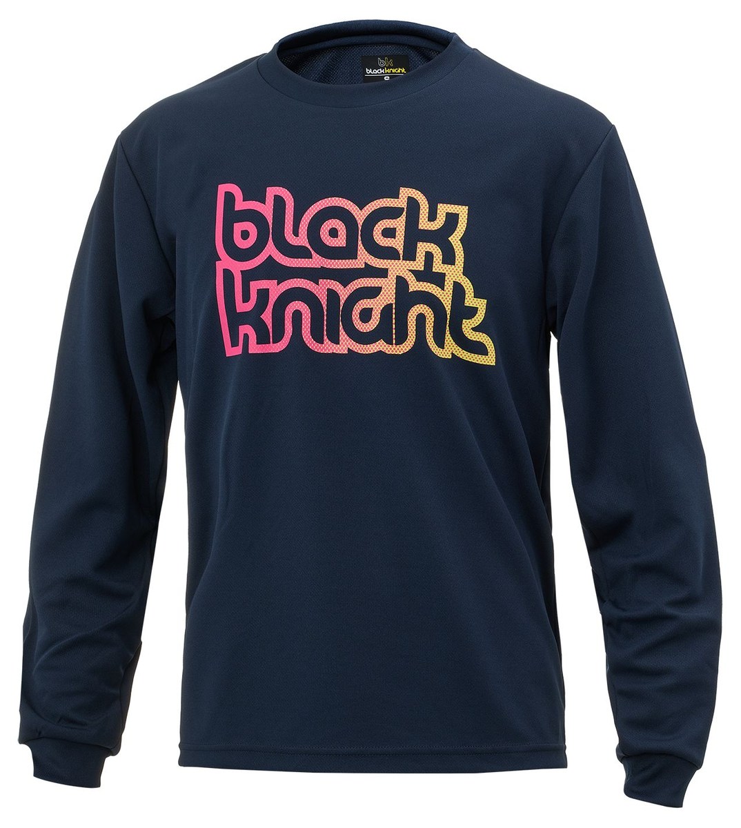 ブラックナイト Black knight T-5202U ユニ ドライロングTシャツ ネイビー(4)