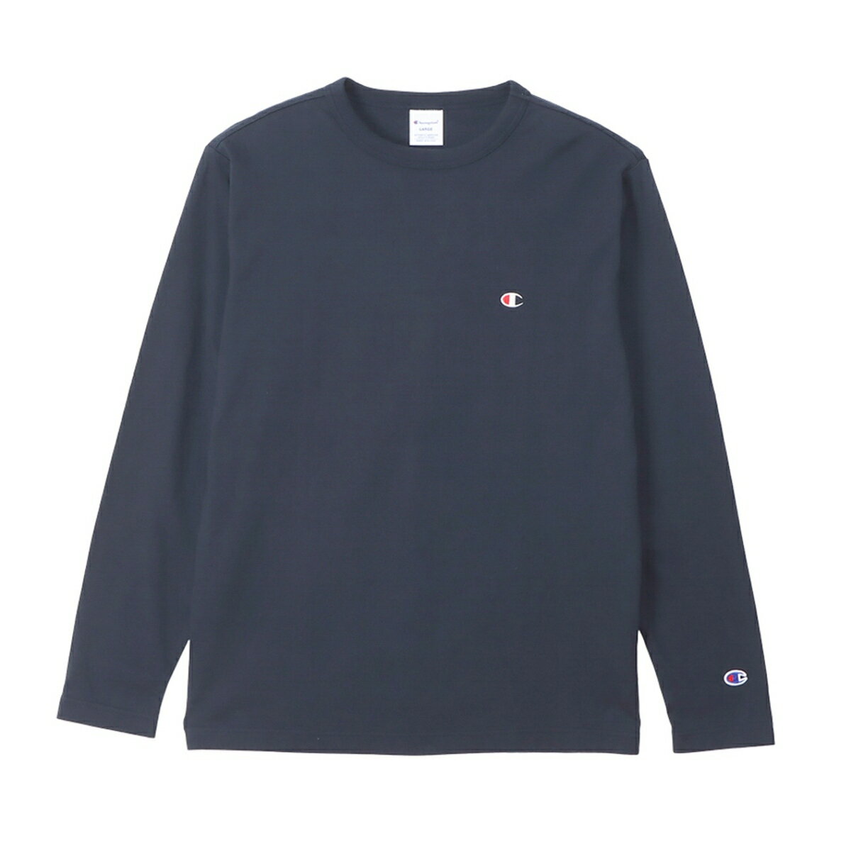 チャンピオン Champion C3-Y428 LONG SLEEVE T-SH ネイビー
