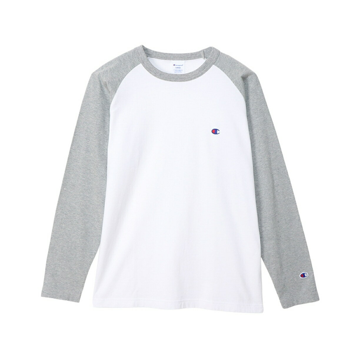 チャンピオン Champion C3-Y429 RAGLAN L/S T-SHI オックスフォードグレー