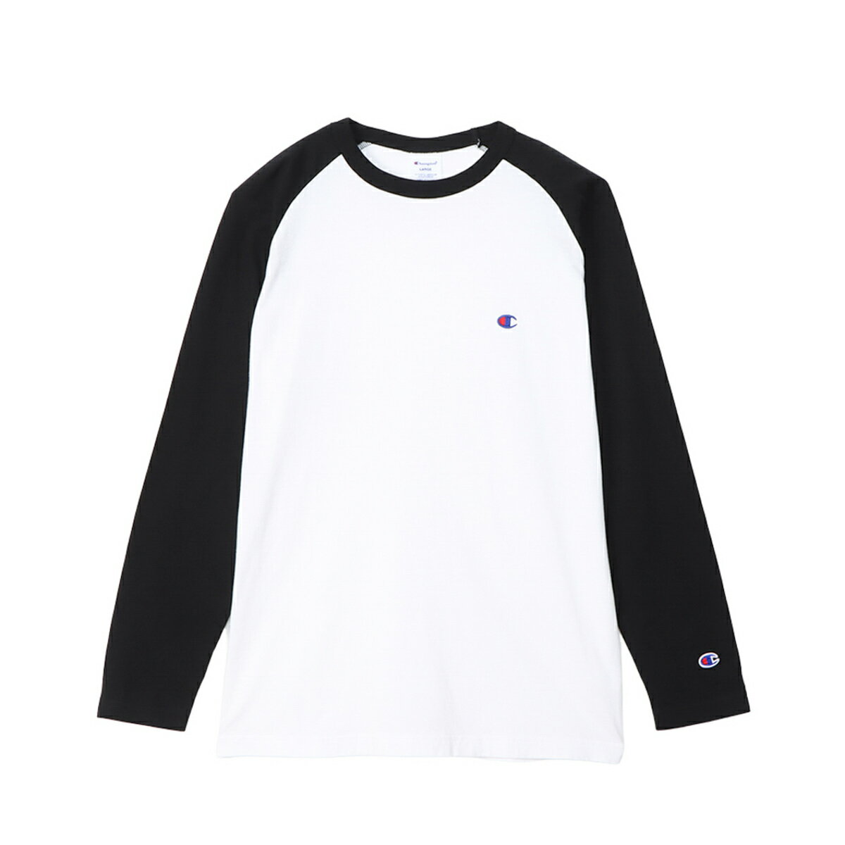 チャンピオン Champion C3-Y429 RAGLAN L/S T-SHI ブラック