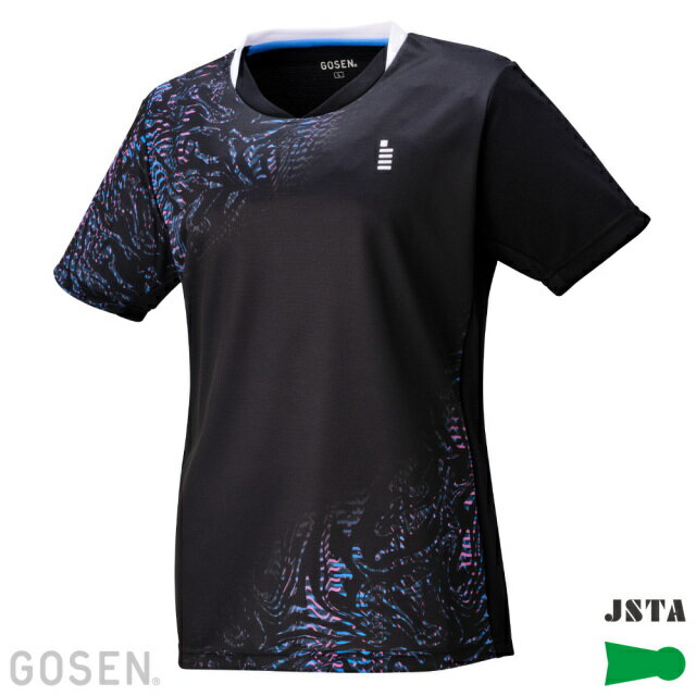 ゴーセン GOSEN T2543 レディース ゲームシャツ ブラック