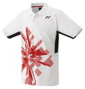 25SSヨネックス YONEX 10674J ジュニアゲームシャツ ホワイト