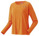 25SSヨネックス YONEX 16815 ウィメンズロングスリーブTシャツ ファインオレンジ