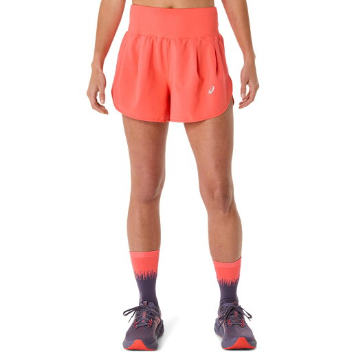アシックス asics 2012C965 ウイメンズROAD 3.5インチショーツ コーラルリーフ アシックス asics 2012C965 ウイメンズROAD 3.5インチショーツ コーラルリーフ