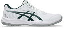 アシックス asics 1041A483 COURT SLIDE 4 WHITE/SAXON GREEN