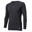 デサント DESCENTE DB5SUD20J ジュニア丸首長袖アンダーシャツ ブラック(4)