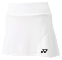 25SSヨネックス YONEX 26153 ウィメンズスカート(インナースパッツツキ) ホワイト