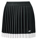 25SSヨネックス YONEX 26162 ウィメンズスカート ブラック